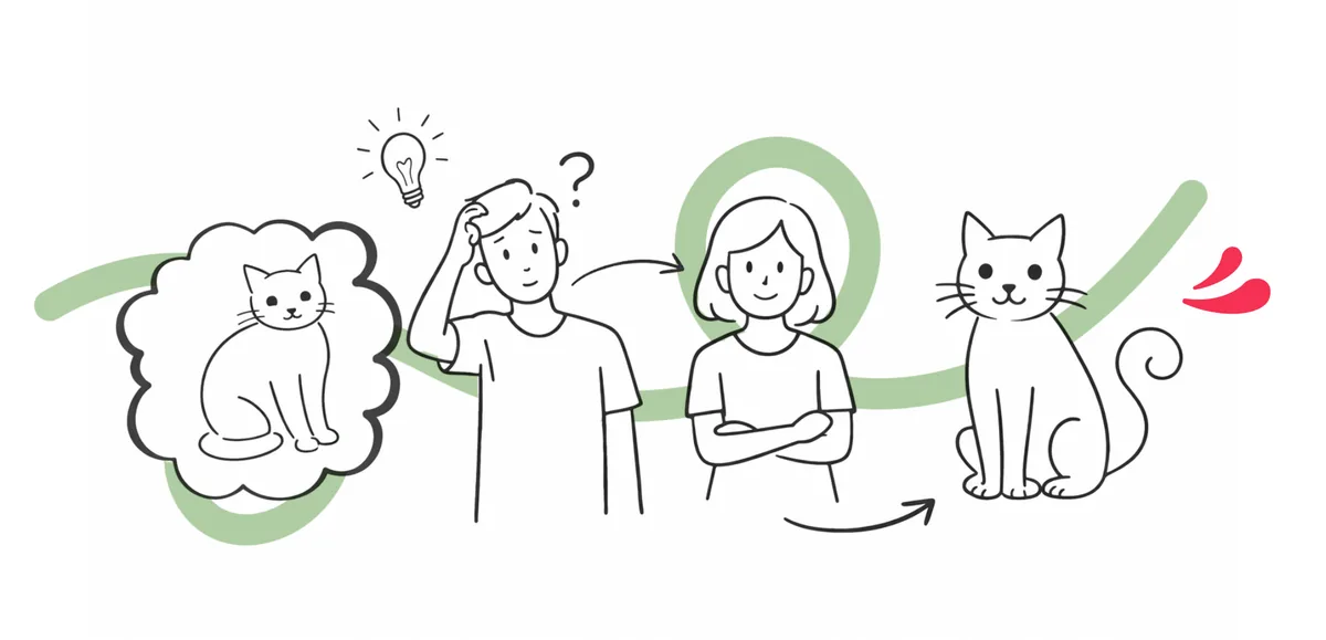 Dessin au trait : de l'idée confuse au visuel juste, la graphiste au centre fait la traduction