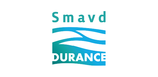 Logo du Syndicat Mixte d'Aménagement de la Vallée de la Durance, SMAVD, syndicat de rivière basé à Mallemort, dans le sud est de la france, pour lequel j'ai eu plaisir à réaliser, entre autres, la communication de l'événement Un Dimance en Durance.