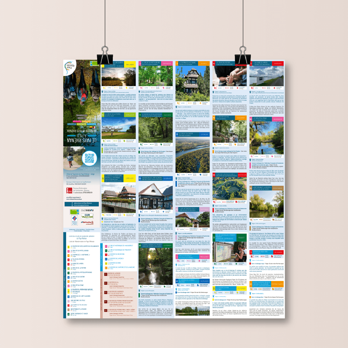 Création graphique et mise en page Dépliant-touristique