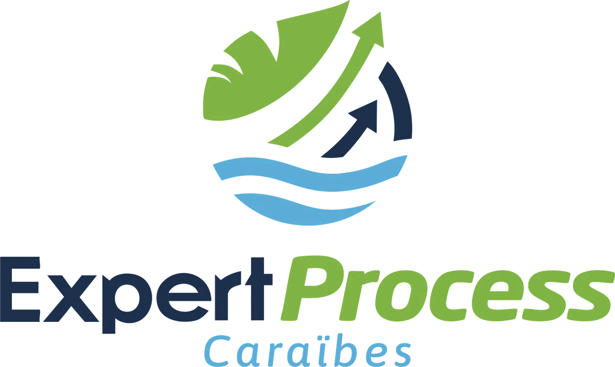 Logo Expert Process Caraïbes, dans les codes de la marque mère
